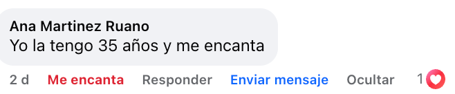 Opinión de Ana M.: «Yo la tengo 35 años y me encanta»